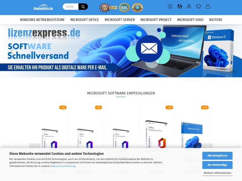 lizenzexpress.de - Software günstig Kaufen